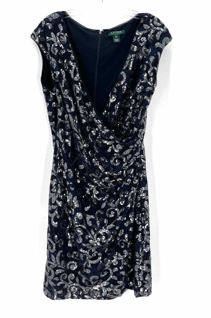 Size 18 RALPH LAUREN Multi-Color Lace Dress