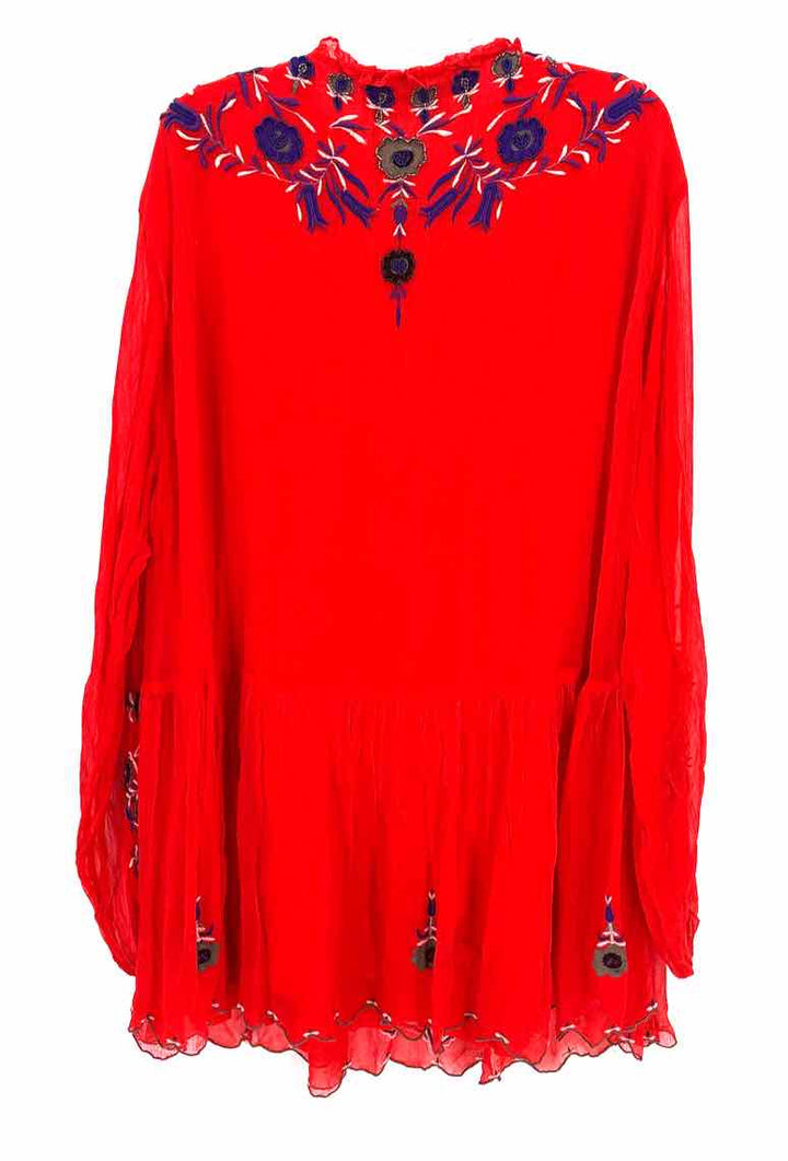 Size L FREE PEOPLE Red Dress