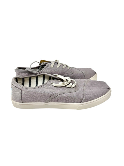 Shoe Size 9.5 Toms Gray Canvas Sneakers