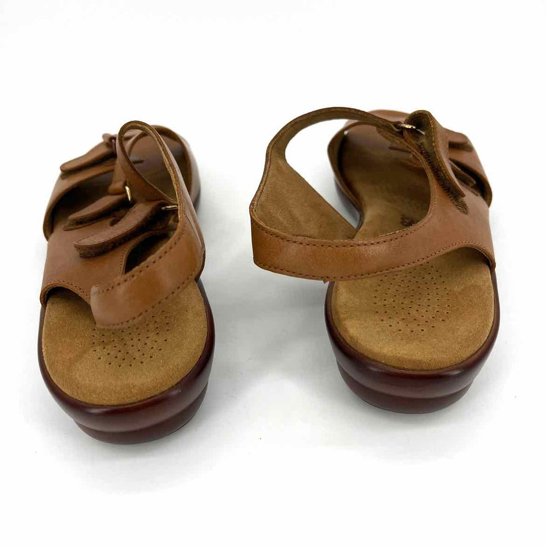 Shoe Size 9 SAS Camel Leather Wedge