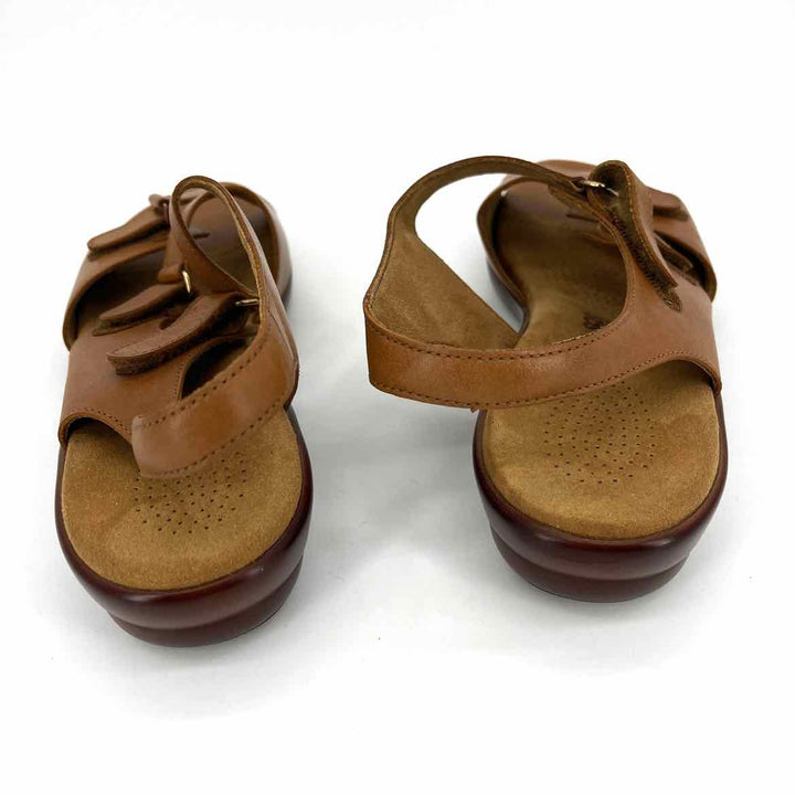 Shoe Size 9 SAS Camel Leather Wedge