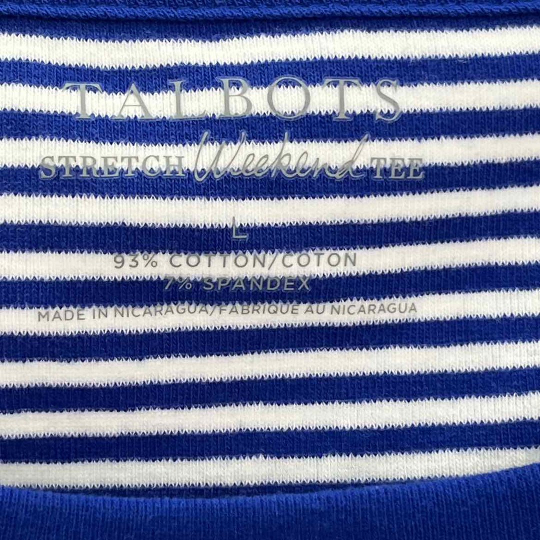 Size L Talbots Blue Cotton Shirt
