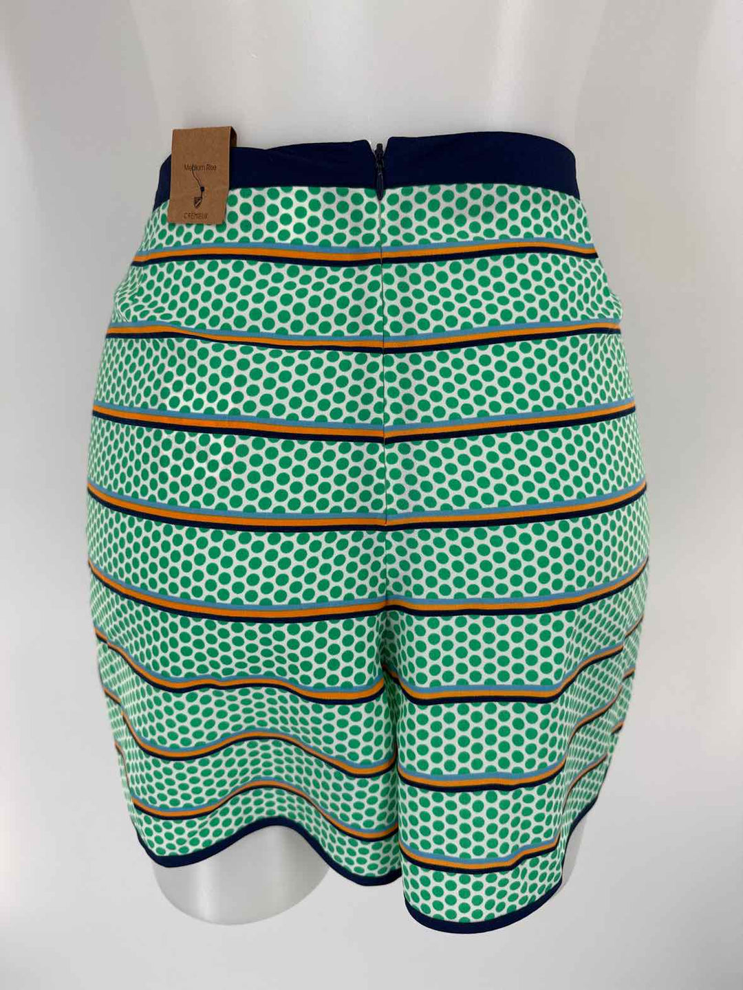 Size 12 CREMIEUX Green Print Shorts