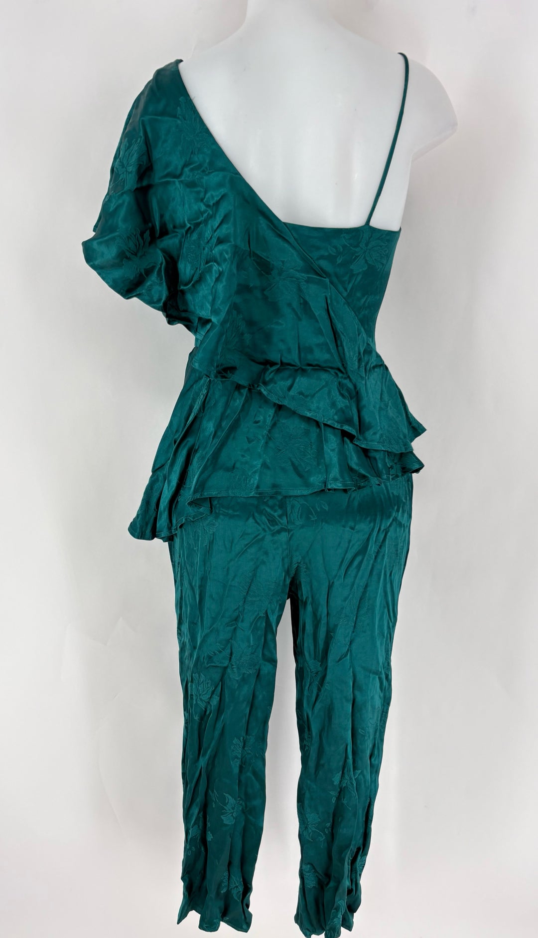 Size S LOVERS & FRIENDS Green Sateen Dress