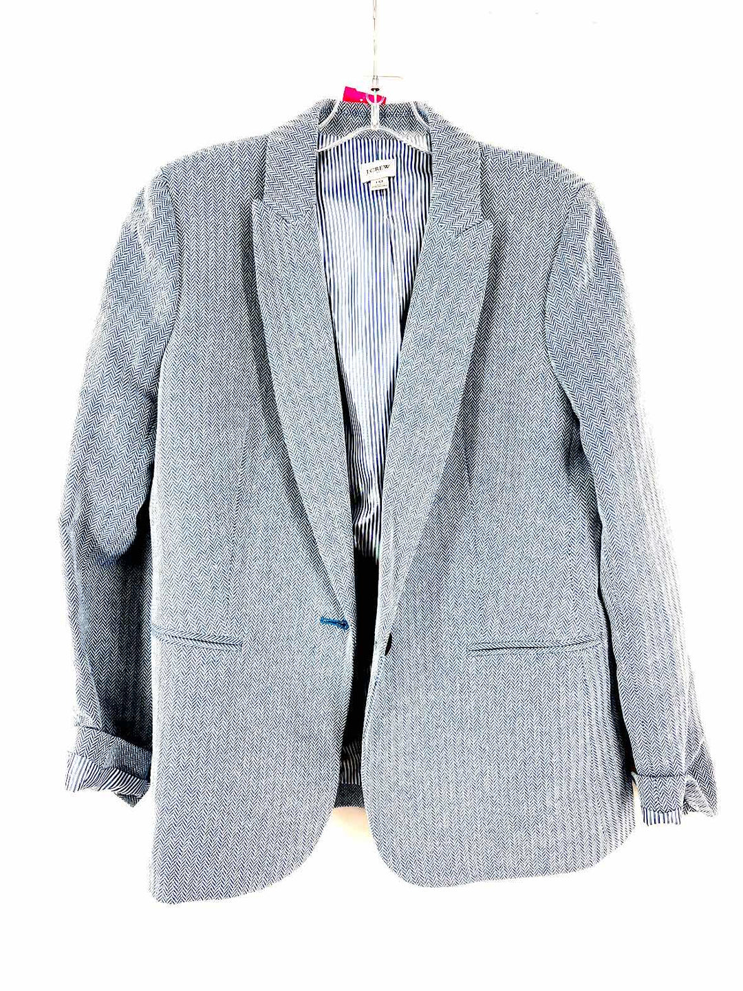 Size 10 J Crew Blue Print Blazer