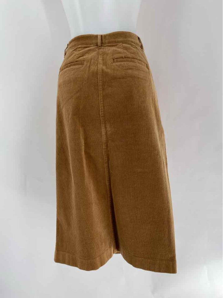 Size 8 Talbots Brown Corduroy Skirt
