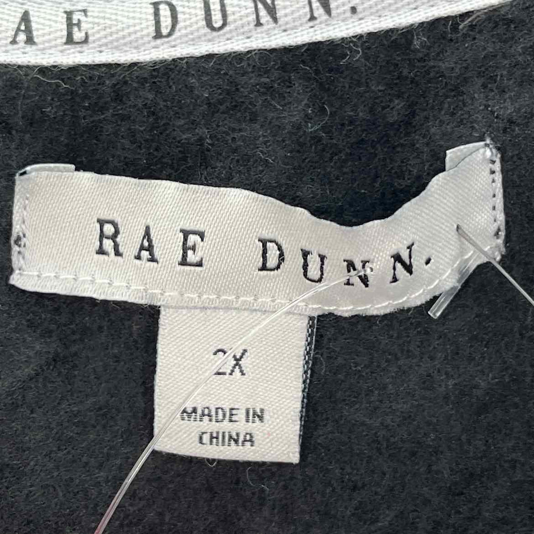 Size 2X Rae Dunn Black Sweater