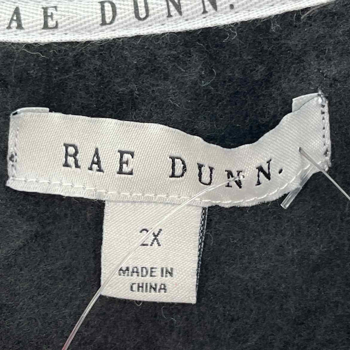 Size 2X Rae Dunn Black Sweater