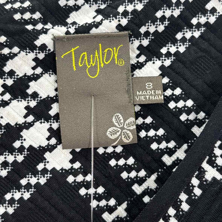 Size 8 TAYLOR Black Dress