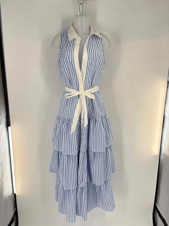 Size M Blue Print Dress