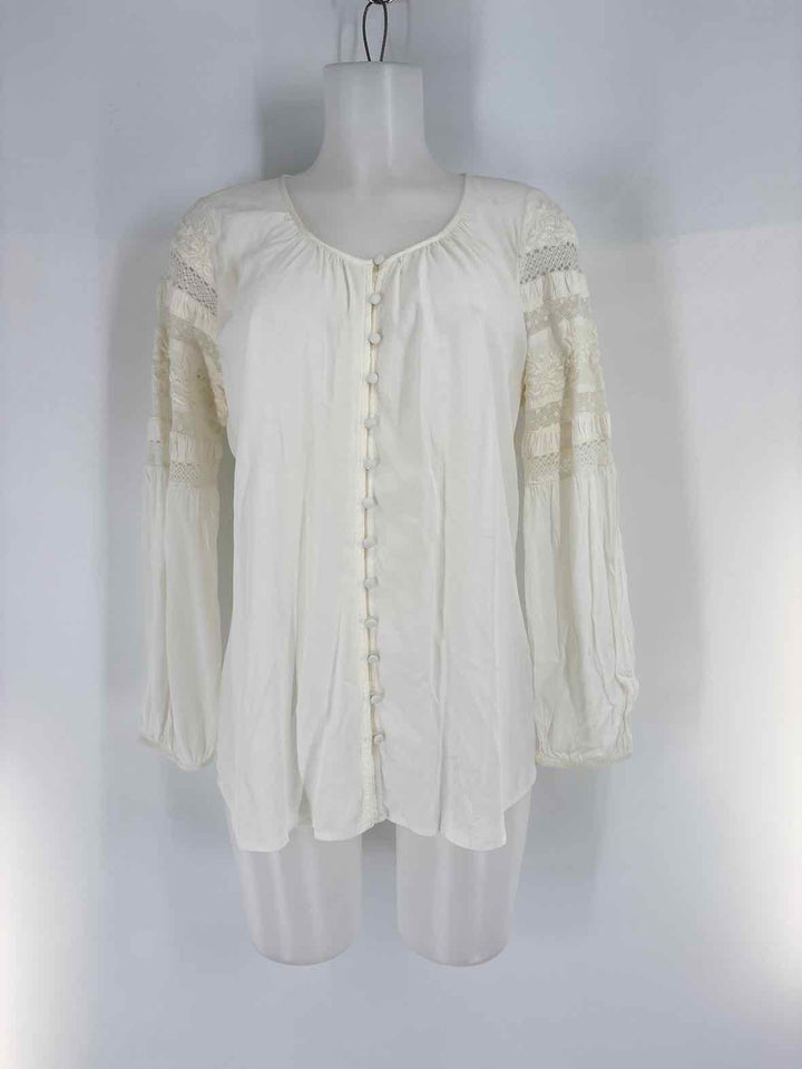 Size 4 Chico's Cream Shirt