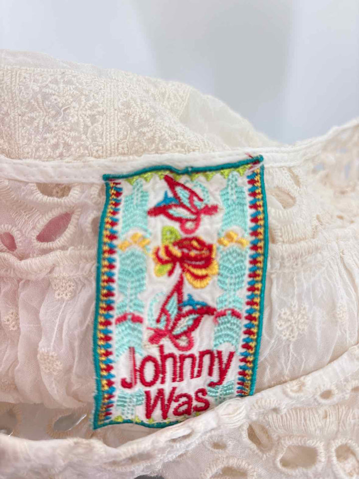 Size L Johnny Was Cream Shirt