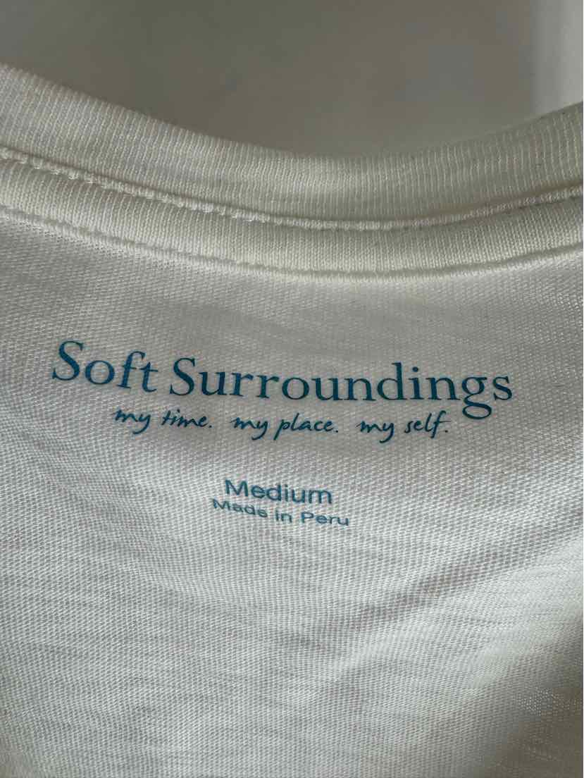Size M SOFT SURROUNDINGS White Cotton Shirt