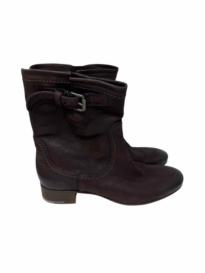 Shoe Size 40.5 PRADA Brown Leather Luxury - Boots