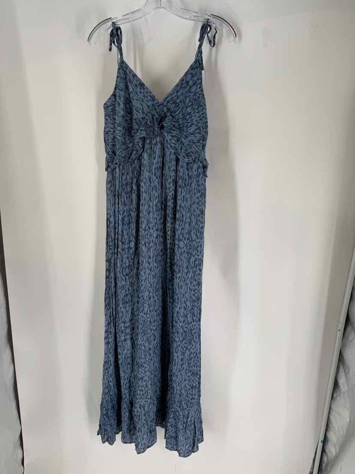 Size L LOVE STITCH Blue Print Dress