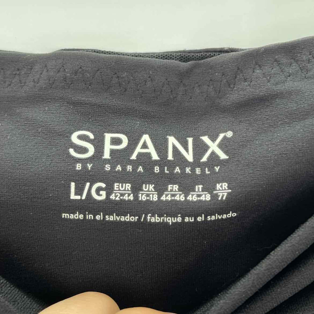 Size L SPANX Black Knit Leggings