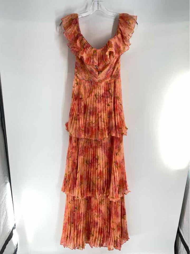 Size 0 THEIA Orange PROM