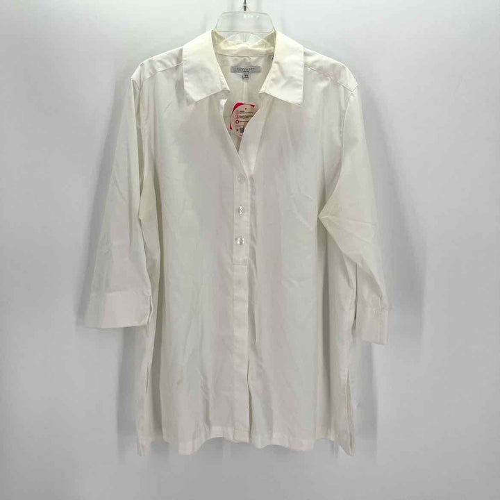 Size 18 FOXCROFT White Cotton Shirt