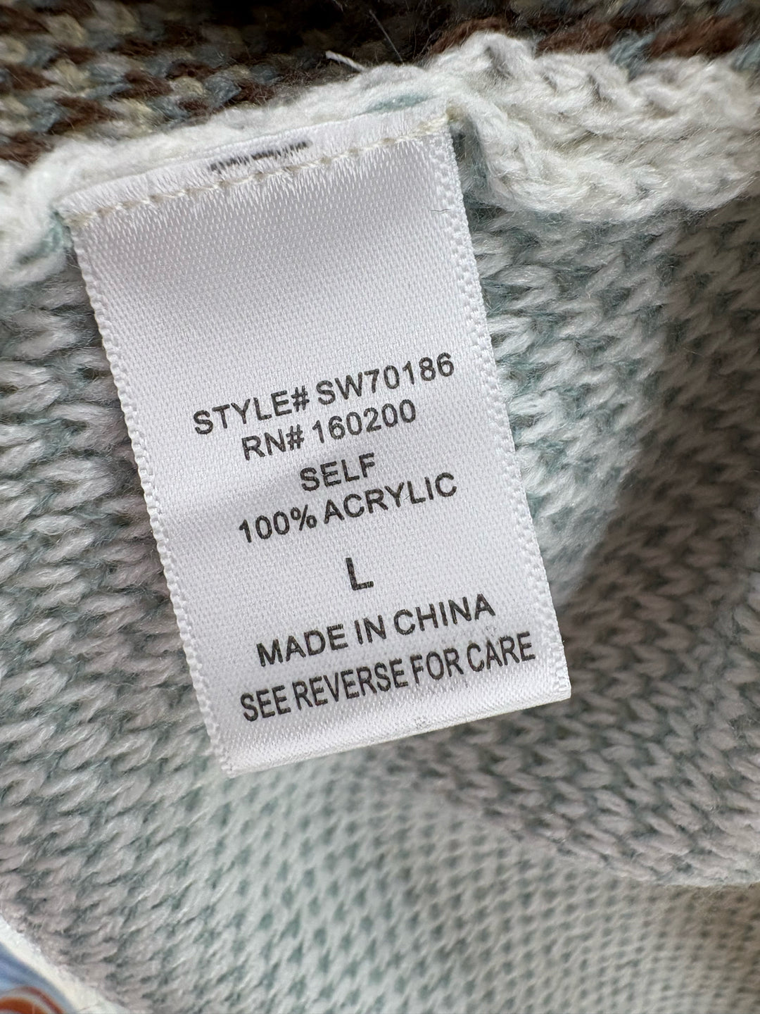 Size L Cream Sweater