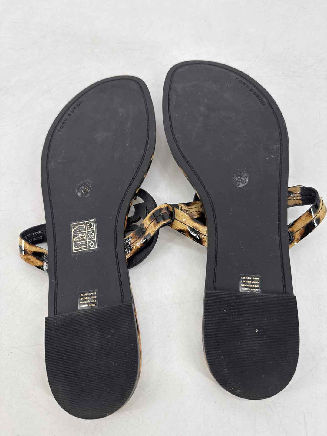 Shoe Size 10 Tory Burch Tan PATENT Sandals