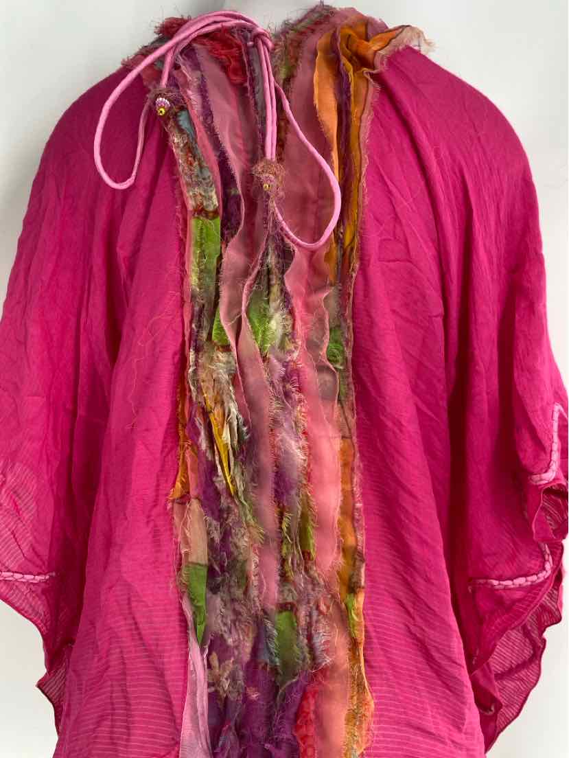 Size One Size Fuschia Silk Shirt