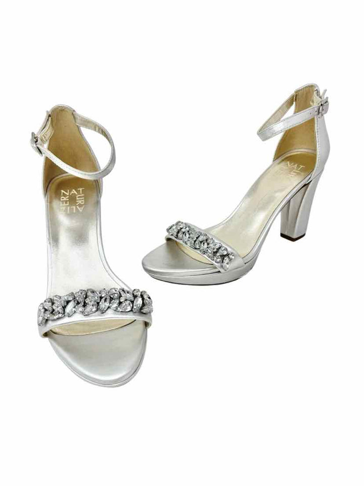 Shoe Size 7.5 Naturalizer Silver Heels