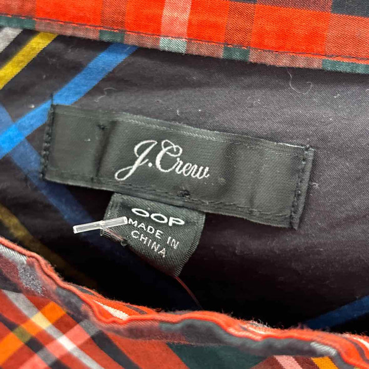 Size 00 J Crew Black Print Shirt
