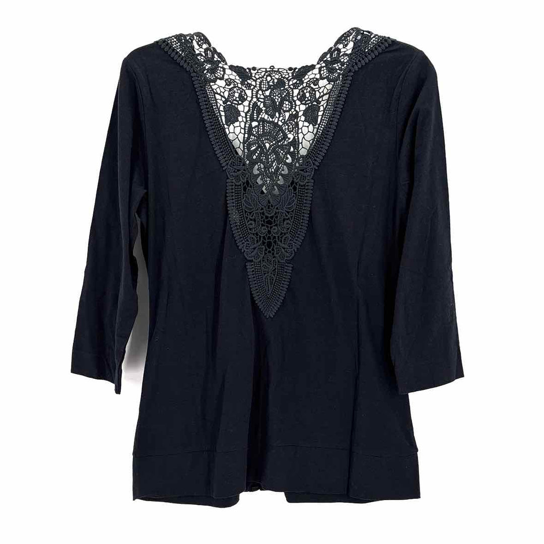 Size M SOFT SURROUNDINGS Black Shirt