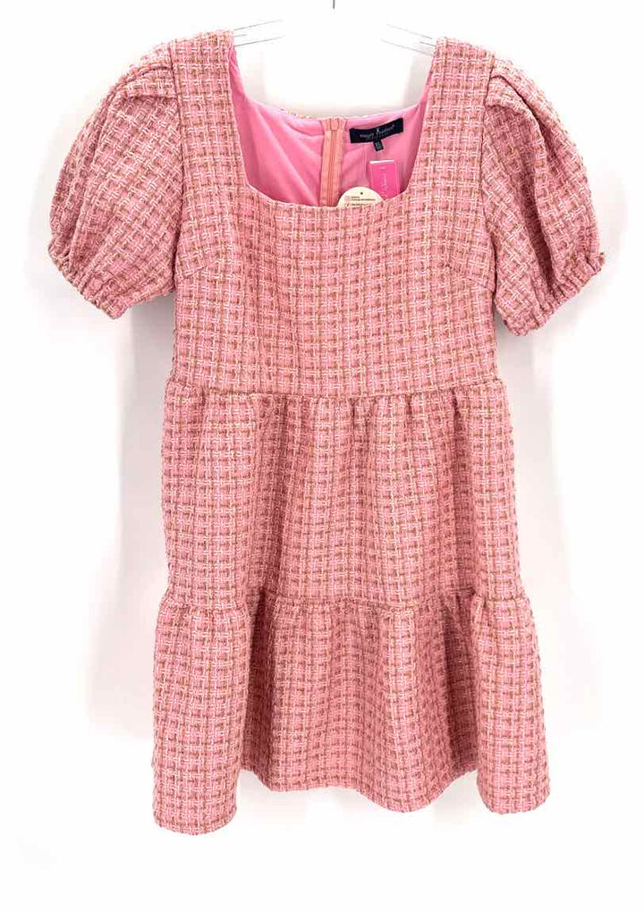 Size XL SIMPLY SOUTHERN Pink Knit Tweed Dress