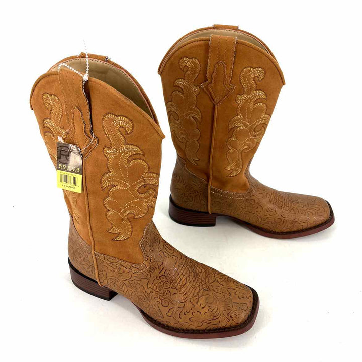 Shoe Size 8.5 Camel Leather Boots