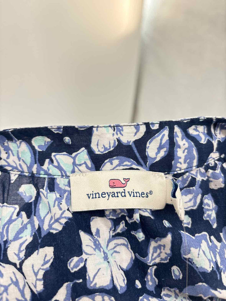 Size M Vineyard Vines Blue Print Dress