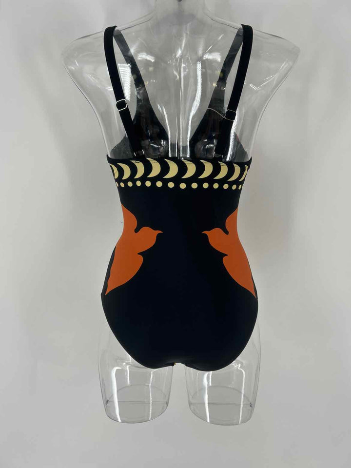 Size M Black Print Swimsuit
