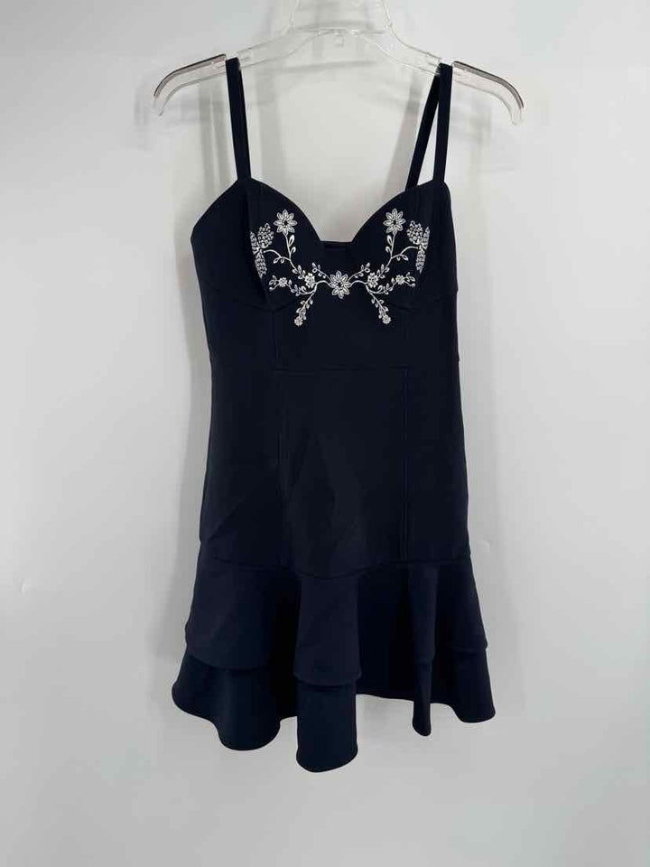 Size 4 CINQ DE SEPT Navy Dress