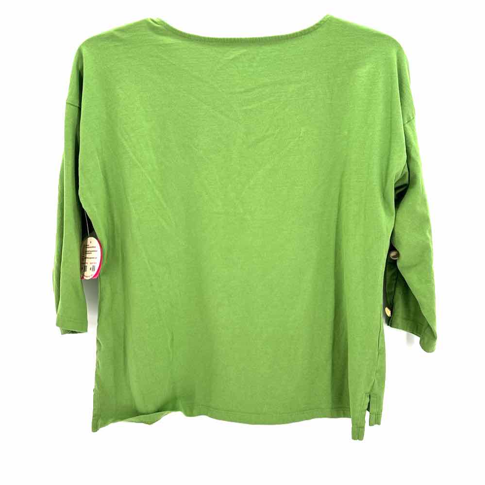 Size L Talbots Green Knit Shirt