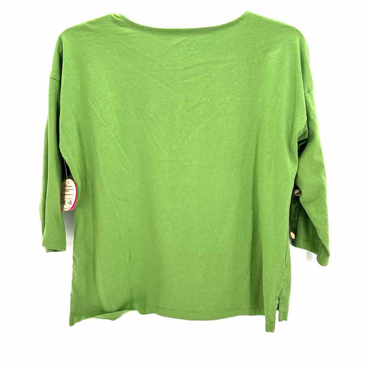 Size L Talbots Green Knit Shirt