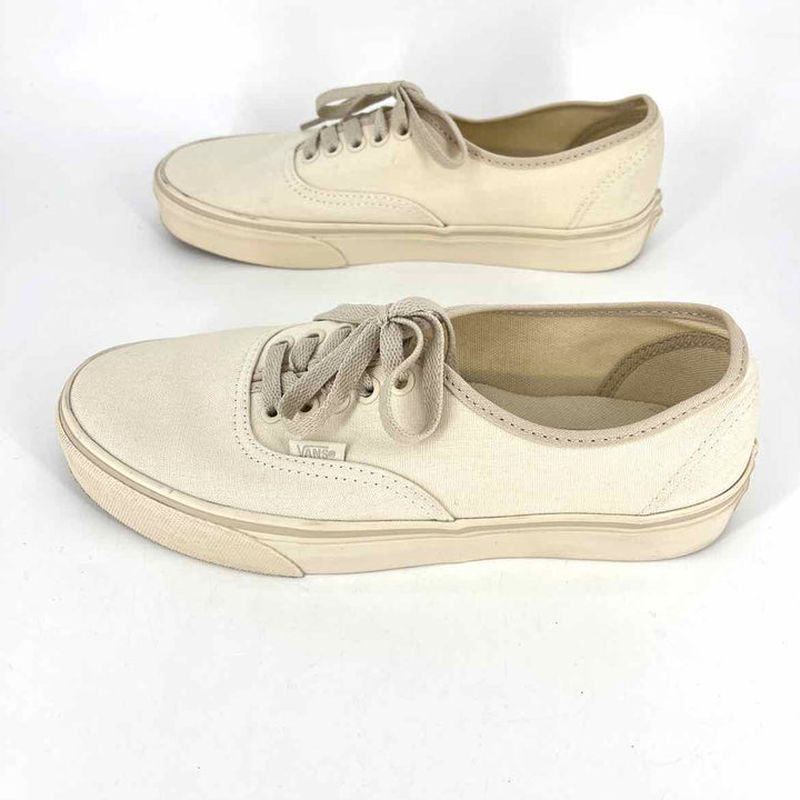 Shoe Size 8.5 Vans Cream Canvas Sneakers