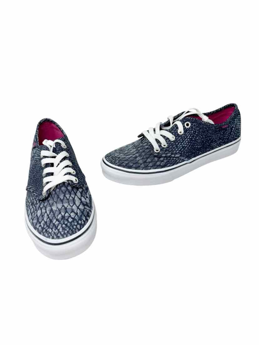 Shoe Size 9 Vans Navy Print Sneakers