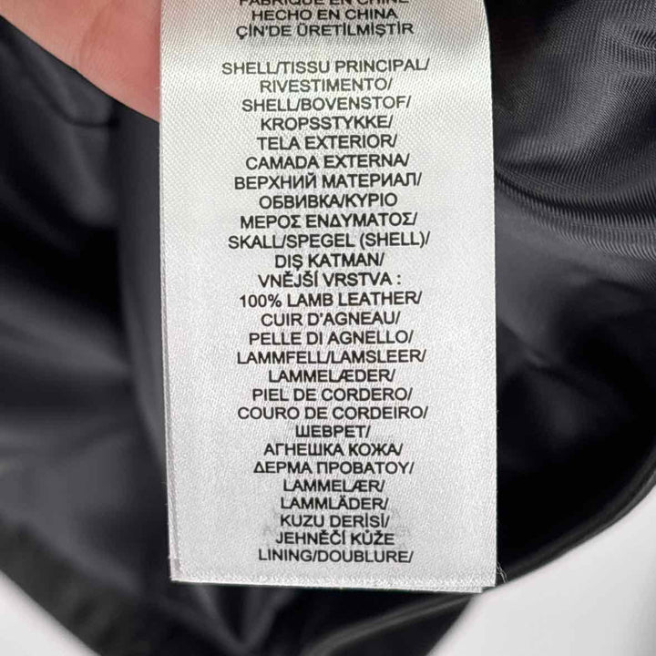 Size 2X RALPH LAUREN Black Leather Jacket