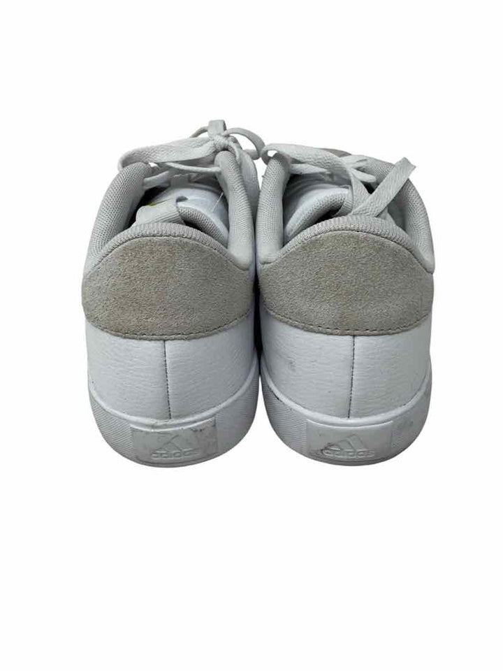 Shoe Size 40.5 Adidas White Leather Sneakers