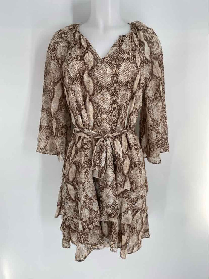 Size M White House Black Market Brown Dress