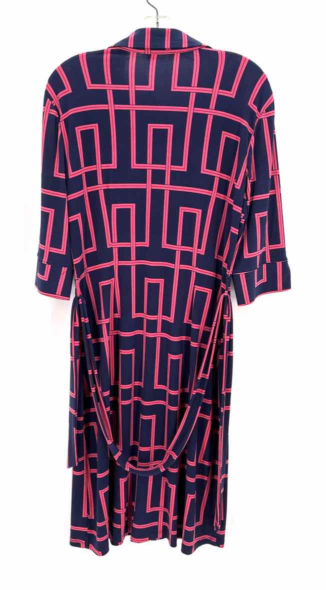 Size 14 MAGGY LONDON Navy Print Dress
