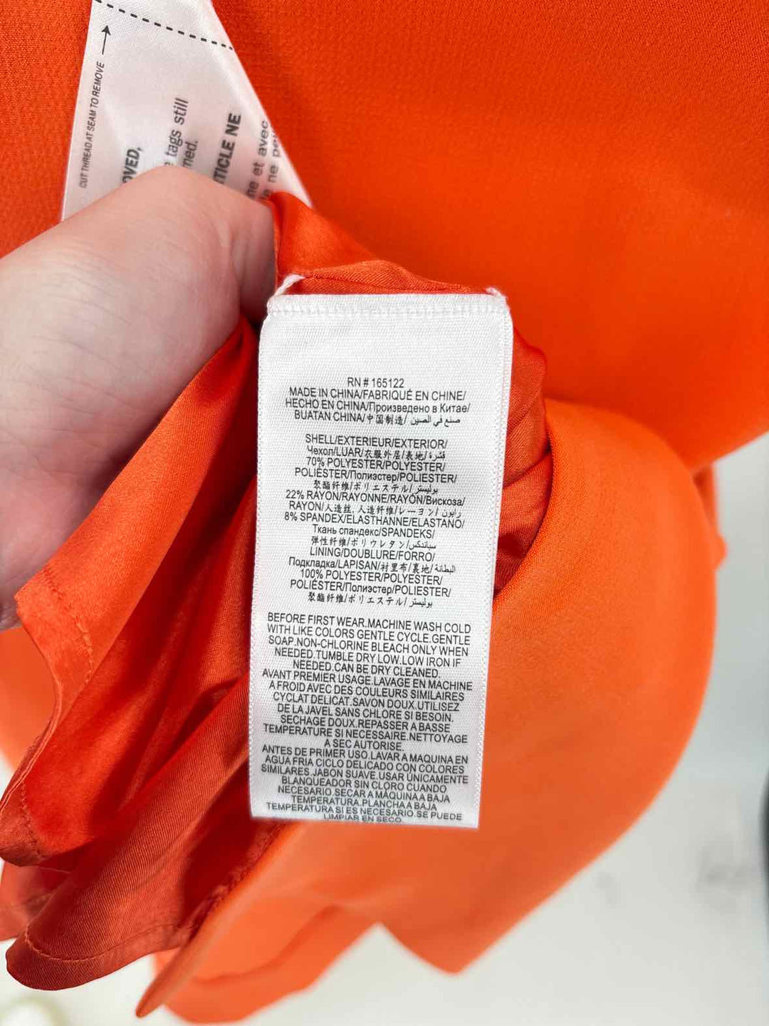 Size 4 BCBG Orange Dress