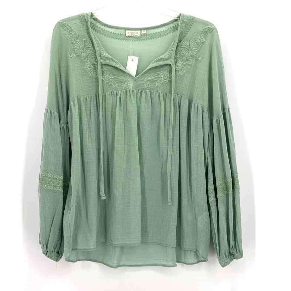 Size M SPARTINA Green Shirt