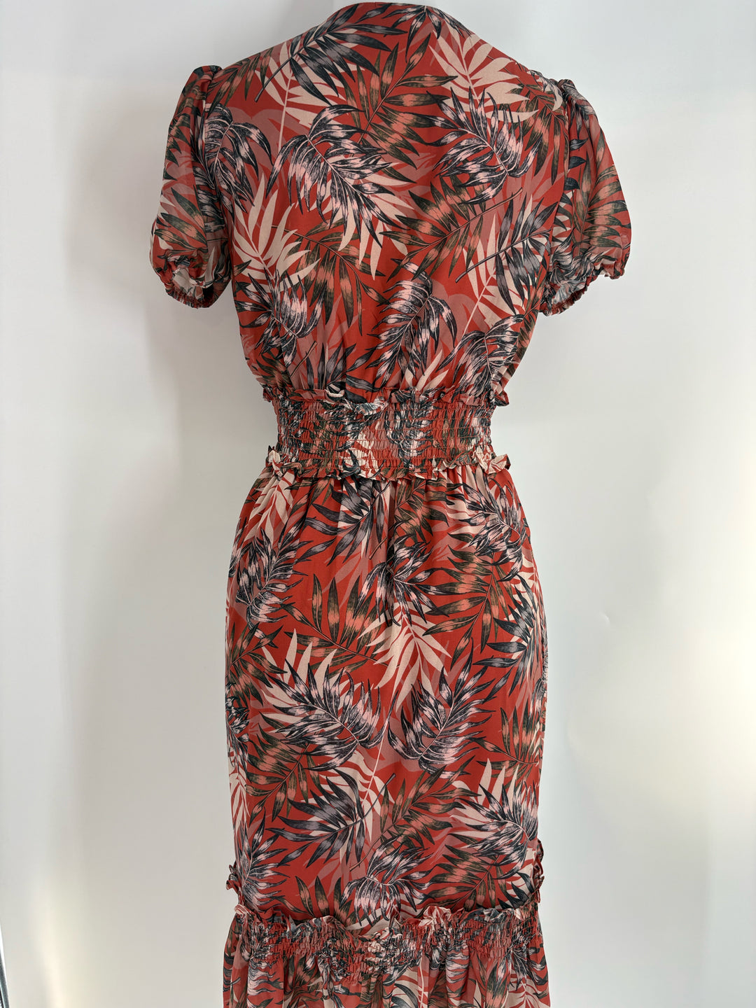 Size S ORANGE PRINT Dress