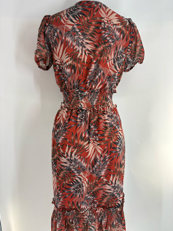 Size S ORANGE PRINT Dress