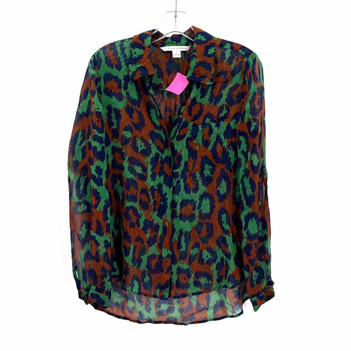 Size 4 DIANE VON FURSTENBERG Multi-Color Shirt