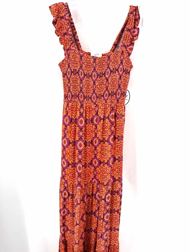 Size S SOMA ORANGE PRINT Dress