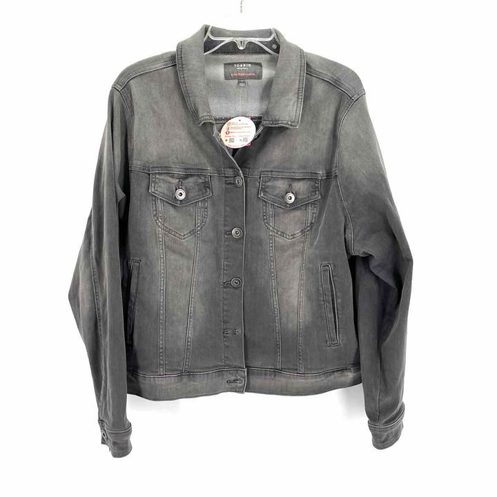 Size 2X Torrid Gray Denim Jacket