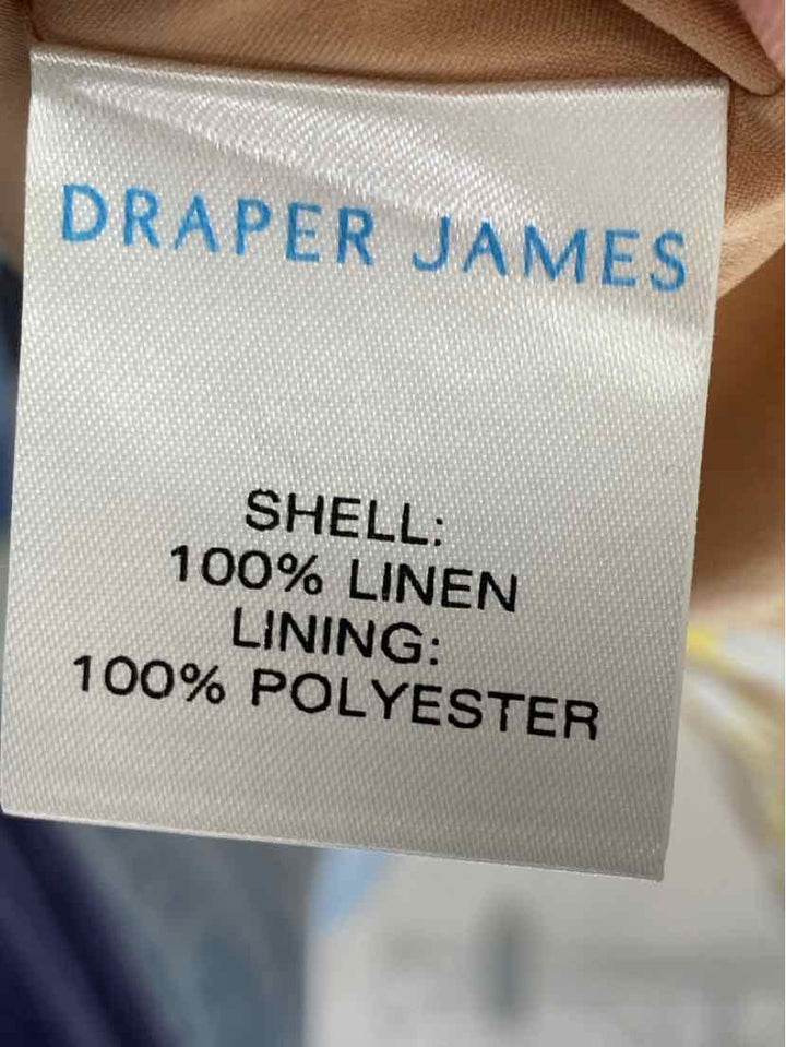Size 6 DRAPER JAMES Yellow Linen Dress