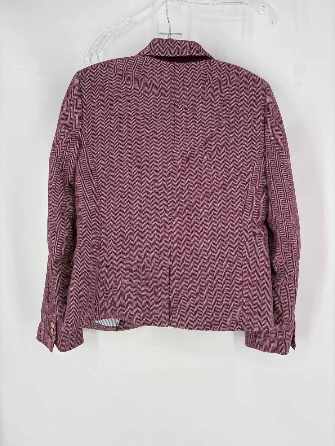 Size 10 J Crew Burgundy Wool Blazer